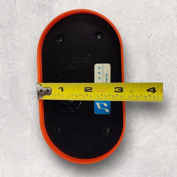 Vintage On Hold Music Box Phone Accessory Works Mechanical Desk Organizer Orange - Picture 8 of 10